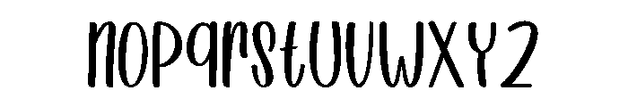 Happy Cactus Font LOWERCASE