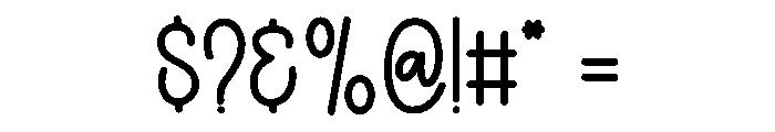 Happy Calligraphy Font OTHER CHARS