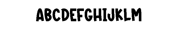 Happy December Font UPPERCASE