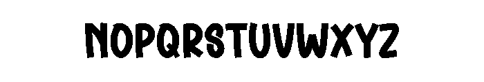 Happy December Font UPPERCASE