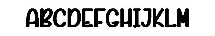 Happy Dinner Font UPPERCASE