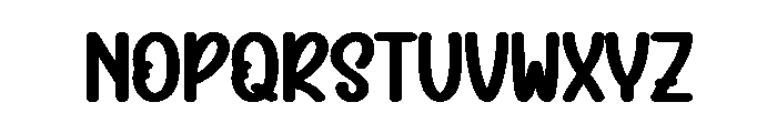 Happy Dinner Font UPPERCASE