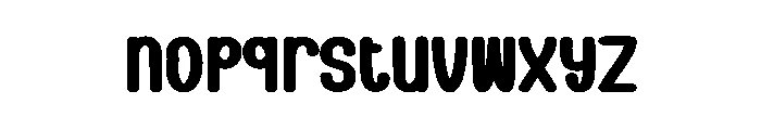Happy Dinner Font LOWERCASE