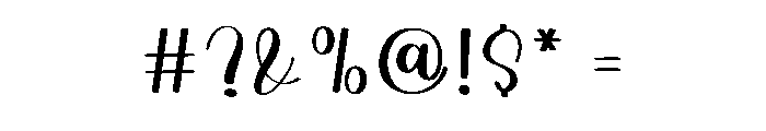 Happy Handmade1 Font OTHER CHARS