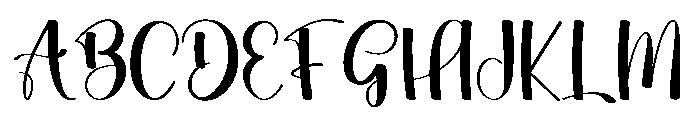 Happy Handmade1 Font UPPERCASE