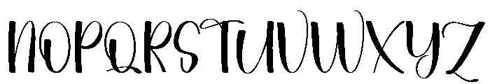 Happy Handmade1 Font UPPERCASE