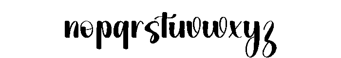 Happy Handmade1 Font LOWERCASE