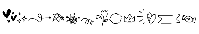 Happy Time Doodles Font UPPERCASE
