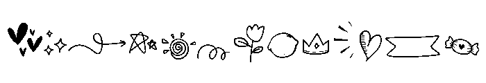 Happy Time Doodles Font LOWERCASE