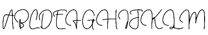 Happy University Font UPPERCASE