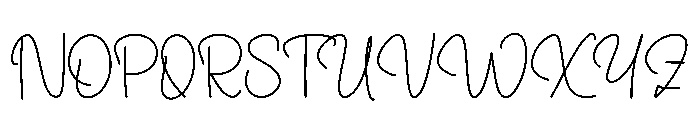 Happy University Font UPPERCASE