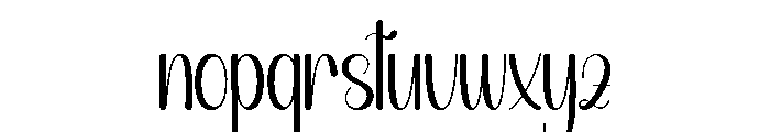 Happy Wedding2 Font LOWERCASE