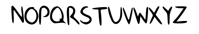 HappyHand Font UPPERCASE
