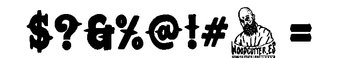 Hard Life Club Black Font OTHER CHARS