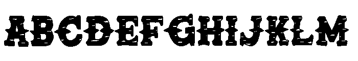 Hard Life Club Font UPPERCASE