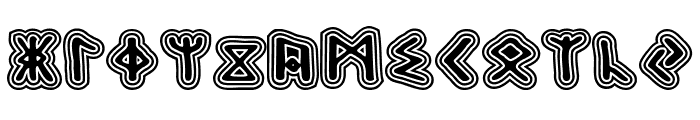 Hard Runes Font UPPERCASE