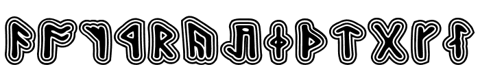 Hard Runes Font UPPERCASE