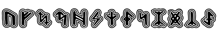 Hard Runes Font LOWERCASE