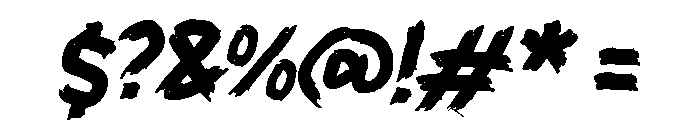 Harden Font OTHER CHARS