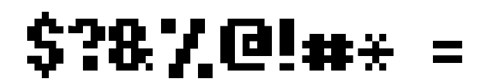 Hardpixel Font OTHER CHARS