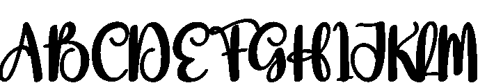 Harken Font UPPERCASE