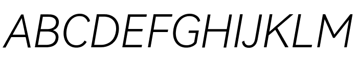 HarmonyOS Sans Light Italic Font UPPERCASE