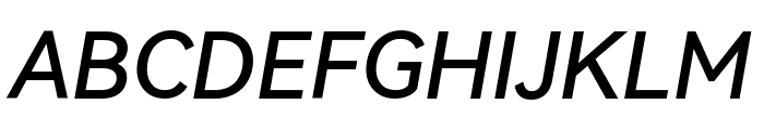 HarmonyOS Sans Medium Italic Font UPPERCASE
