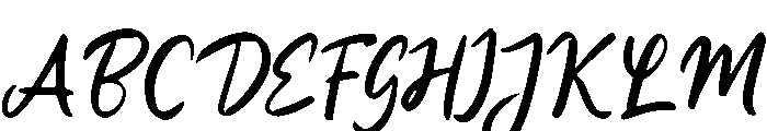 Hasil Scripts Font UPPERCASE