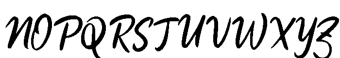Hasil Scripts Font UPPERCASE