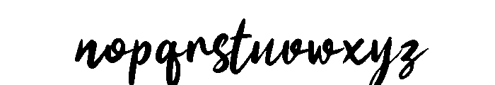 Hasil Scripts Font LOWERCASE