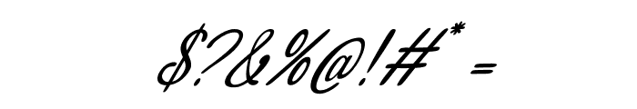 Hasley Italic Font OTHER CHARS