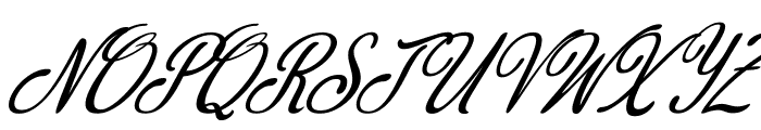 Hasley Italic Font UPPERCASE
