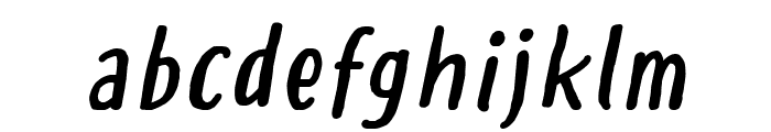Hastoler Italic Font LOWERCASE