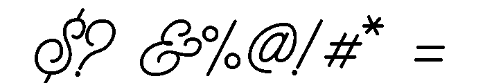 Hatterline Regular Font OTHER CHARS