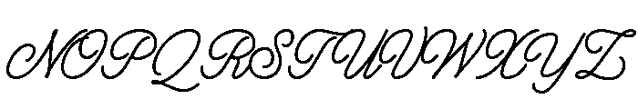 Hatterline Regular Font UPPERCASE