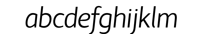 HattoriHanzo-LightItalic Font LOWERCASE