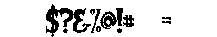 Haunted Hill Regular Font OTHER CHARS
