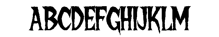Haunted Hill Regular Font UPPERCASE