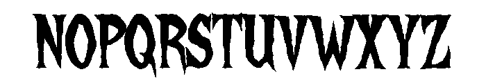 Haunted Hill Regular Font UPPERCASE
