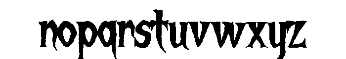 Haunted Hill Regular Font LOWERCASE