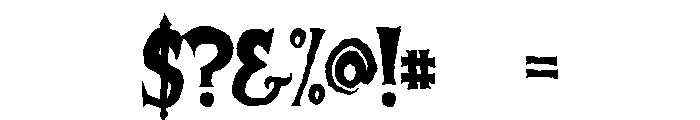 Haunted Hill Spooky Spooky Font OTHER CHARS