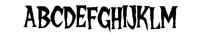 Haunted Hill Spooky Spooky Font UPPERCASE
