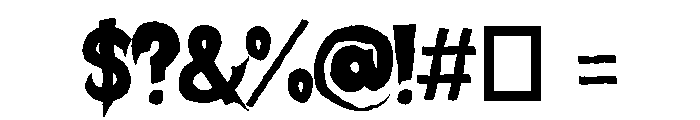 Haunting Eleanor Font OTHER CHARS