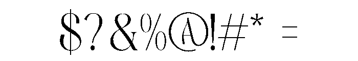 Havens Brooke Font OTHER CHARS