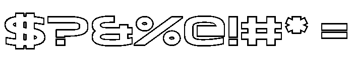 Haverbrooke Hollow Font OTHER CHARS
