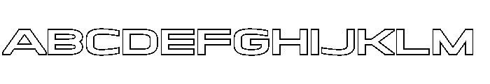 Haverbrooke Hollow Font UPPERCASE