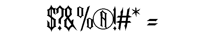 Haveron Regular Font OTHER CHARS