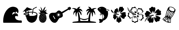 Hawaiian Icons Font OTHER CHARS