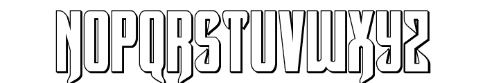 Hawkmoon 3D Regular Font LOWERCASE