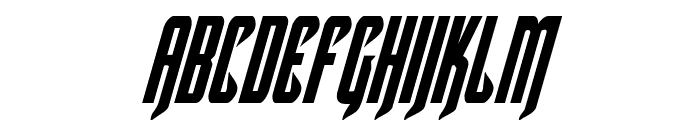 Hawkmoon Condensed Italic Font LOWERCASE